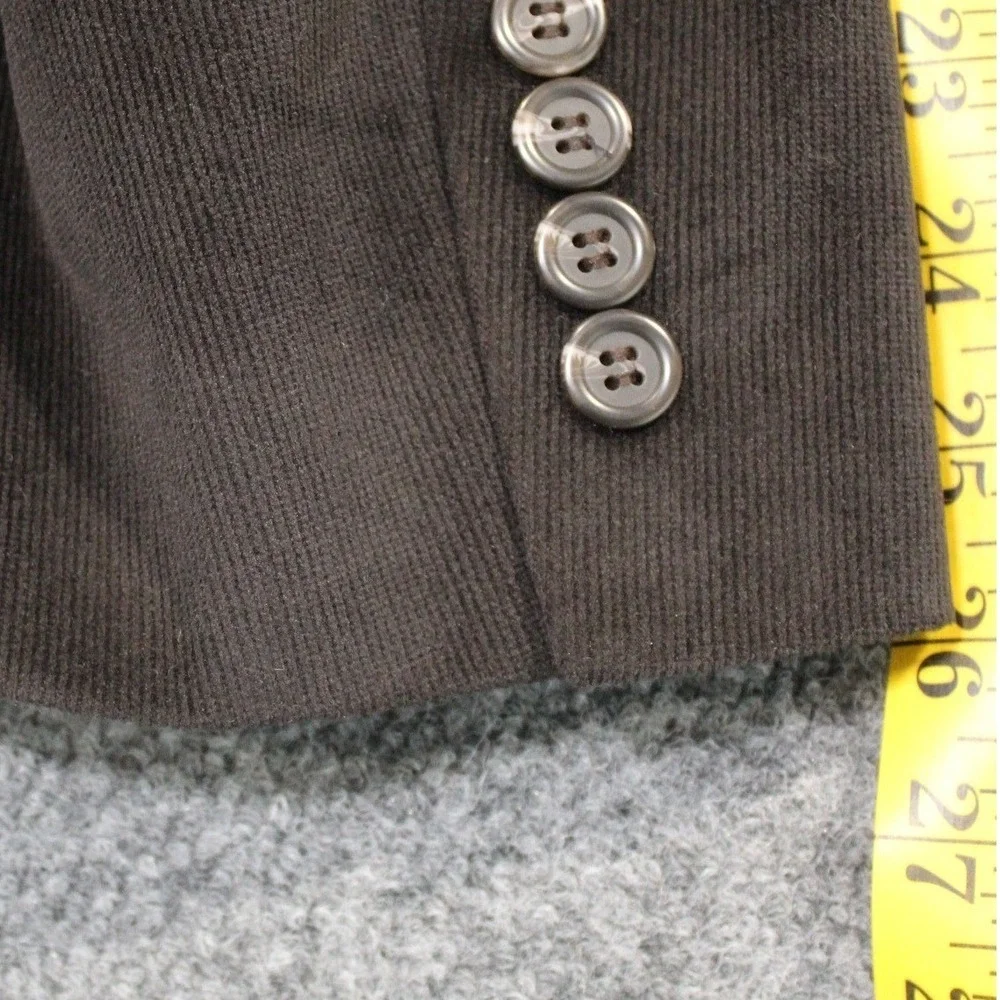 Lauren‎ Ralph Lauren Mens Black Corduroy Blazer Paisley Lining 46L Jacket